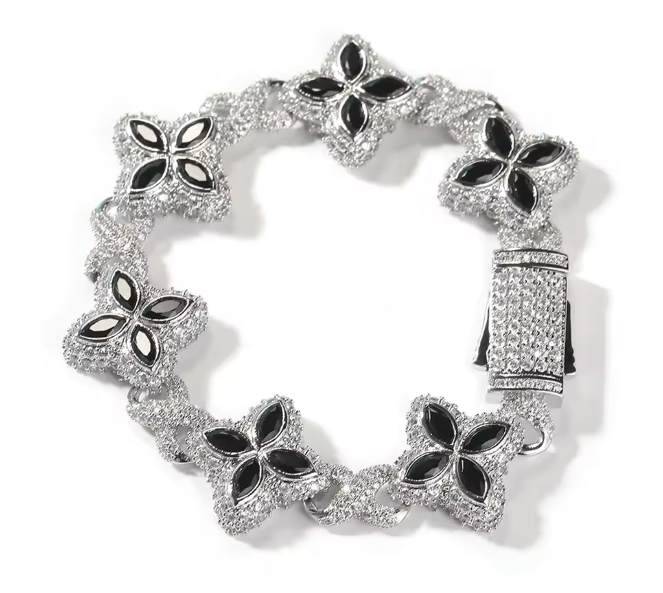 15MM Colorful Clover Bracelet (Diamond Tester Approved)