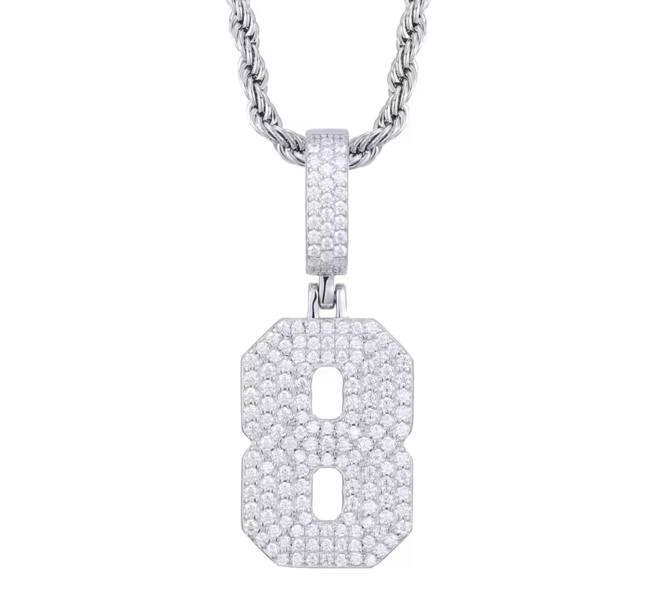 925 Sliver Fully Moissanite # Pendants