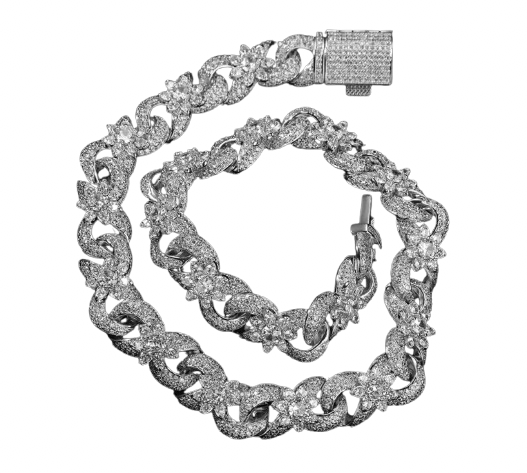 14MM Star Infinity Cuban Necklace (Diamond Tester Approved)