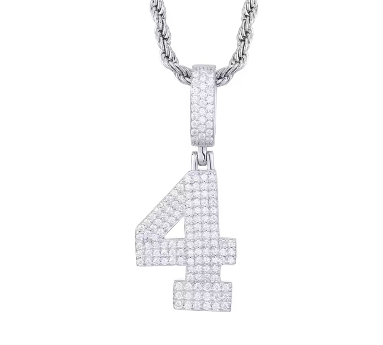 925 Sliver Fully Moissanite # Pendants