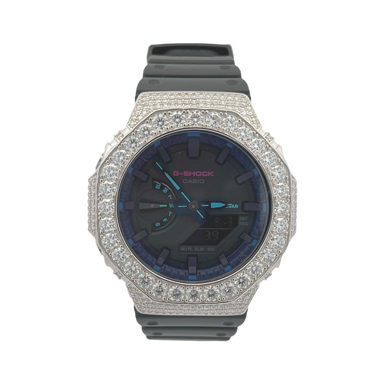 Casio G-shock GA2100 Moissanite Iced Out
