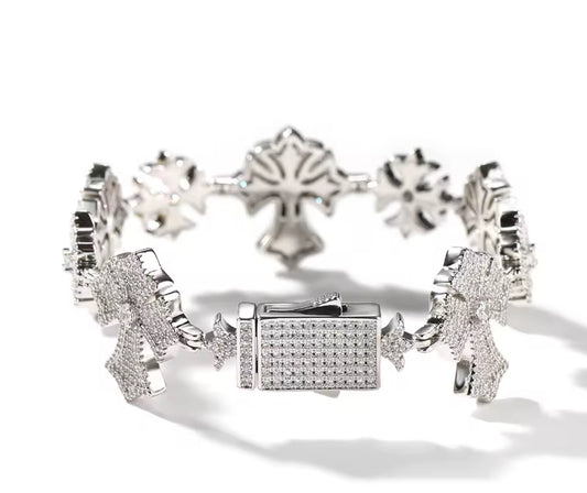Multi Cross design Bracelet (Chrome Hearts Inspired)
