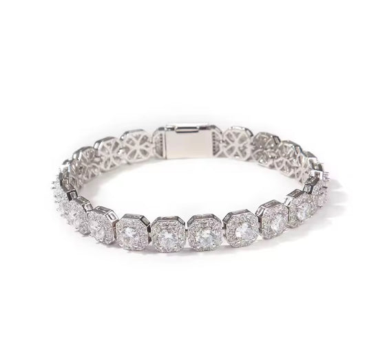 10MM Cluster Tennis bracelet