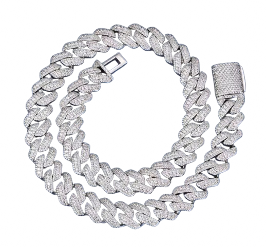 14MM Diamond Miami Cuban Necklace | D Color VVS1