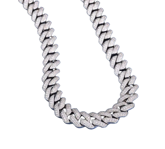 14MM Diamond Miami Cuban Necklace | D Color VVS1