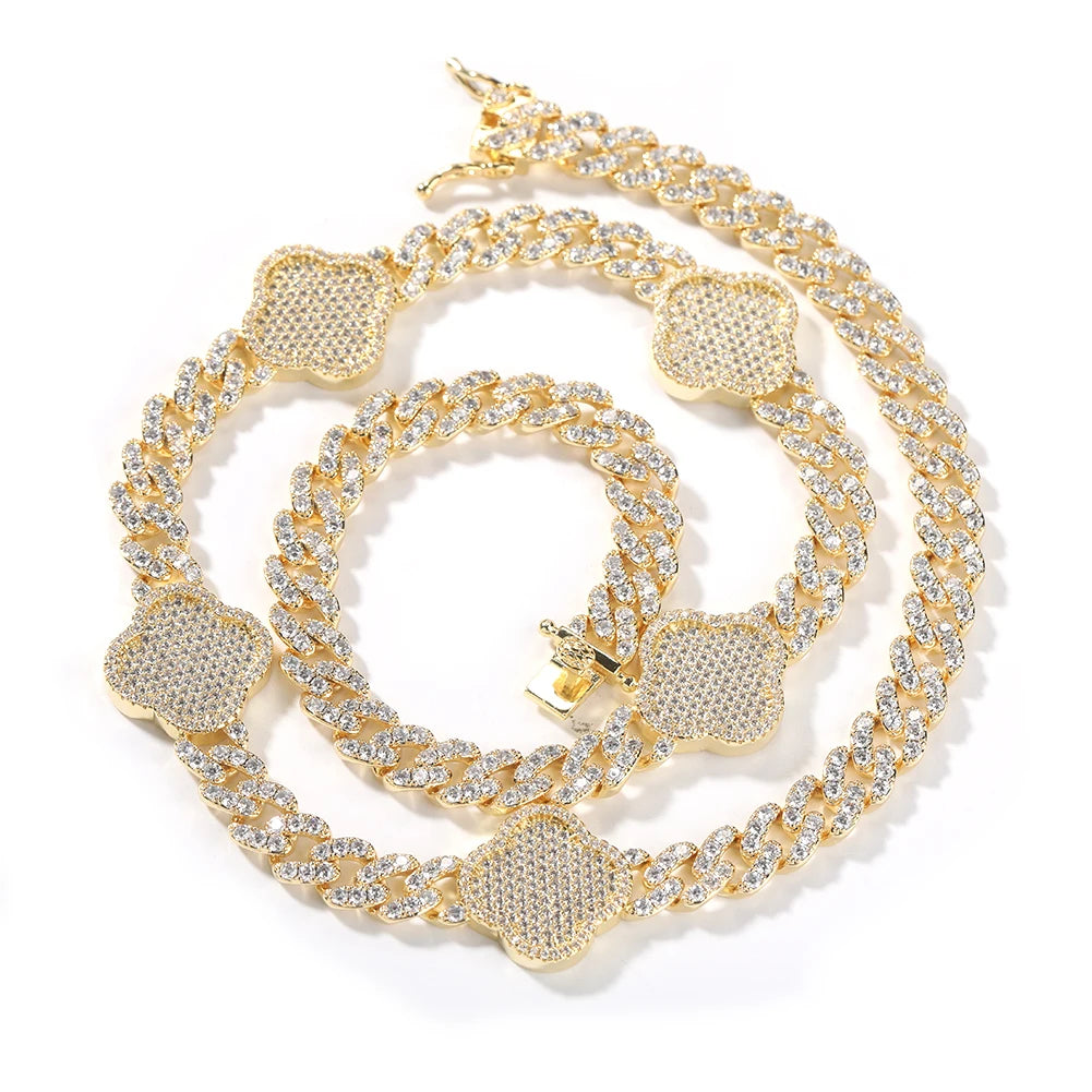 Clover Cuban Leaf Necklace