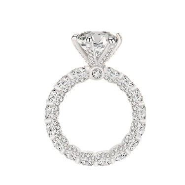 4 CT Moissanite Round Diamond Wedding Ring | 925 Sliver