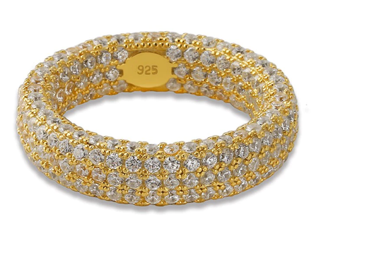 925 Sliver Micro Paved 7MM Eternity band