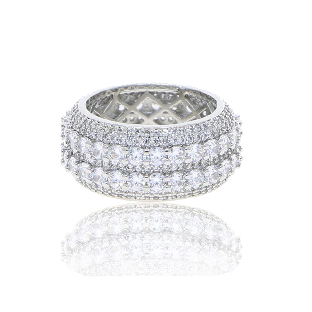 9 Layer Eternity Simulated Round Diamond band