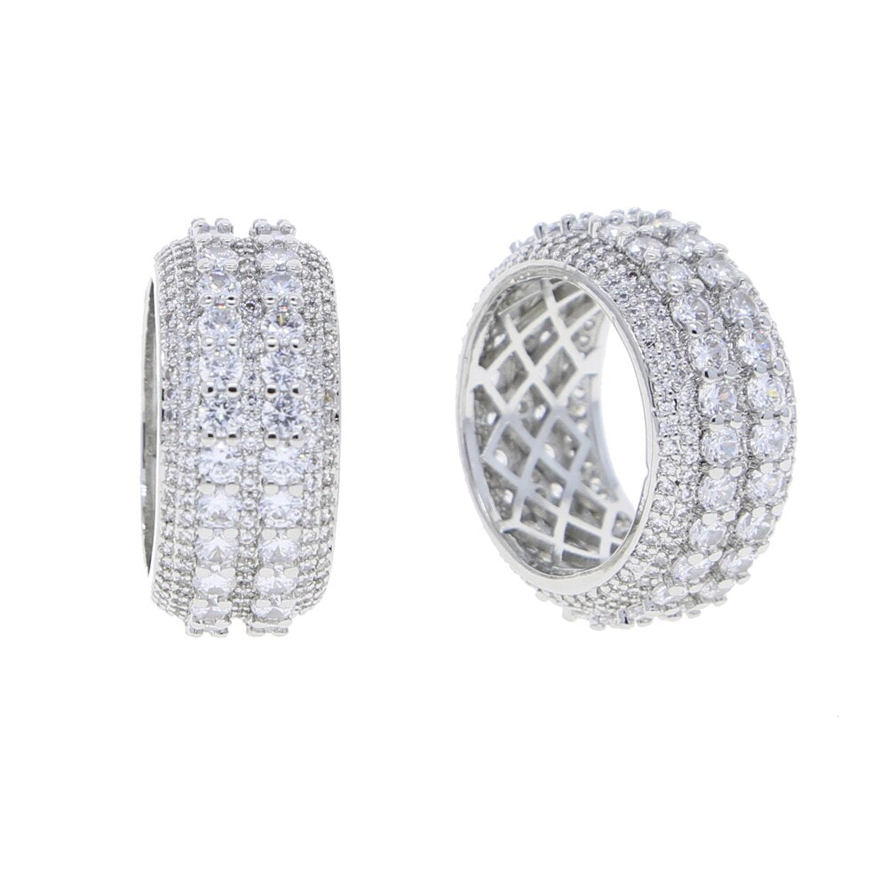 9 Layer Eternity Simulated Round Diamond band