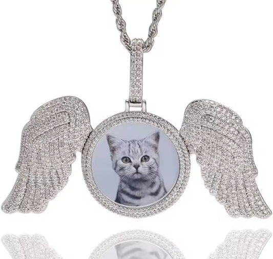 Memorial Picture Angel Pendant