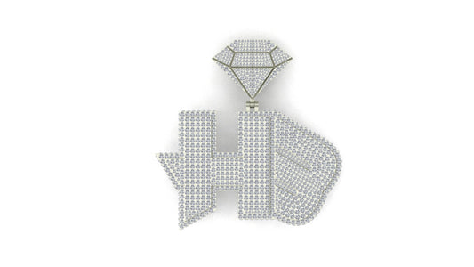 Custom Moissanite Diamond Logo, Name or Pendants | VVS1 D COLOR | PROMO