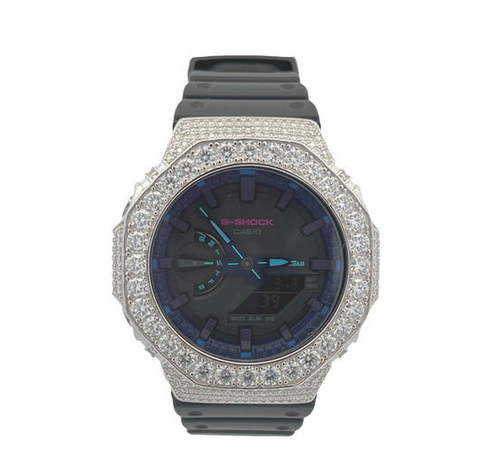 Casio G-shock GA2100 Moissanite Iced Out