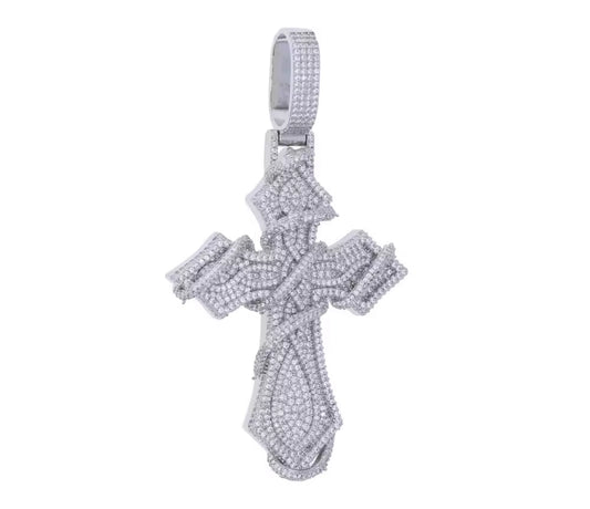 Wire Cross Pendant (Diamond Tester Approved)